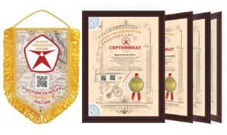 Сертификат и вымпел SoleansTour.ru